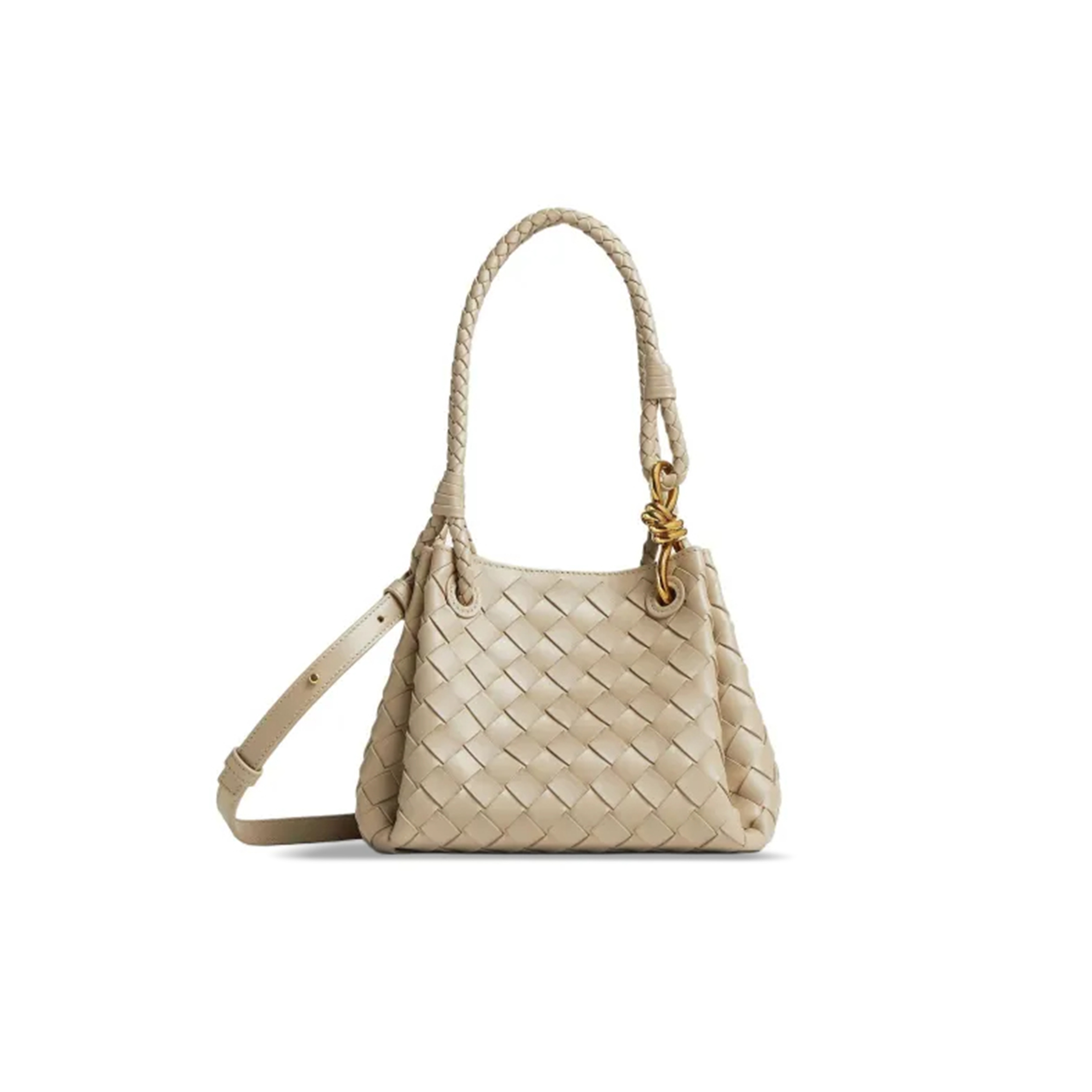 BOTTEGA VENETA SMALL PARACHUTE SHOULDER BAG 796569VCPPT9614 (21*17*16.5cm)
